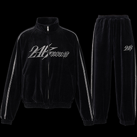 RHINESTONE VELOUR JERSEY SET-UP 詳細画像