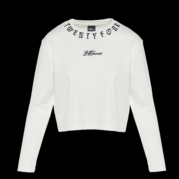 WMNS OVER PRINT NECK TEE LS 詳細画像