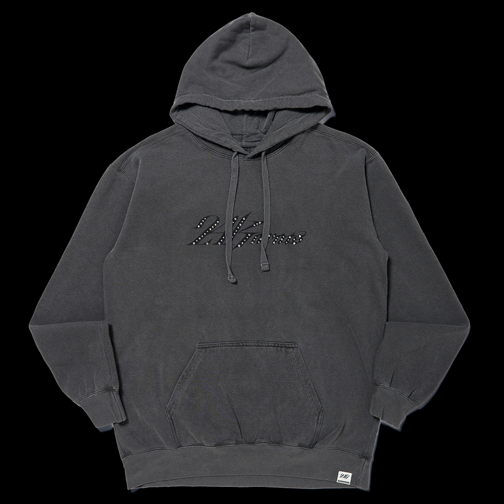 GARMENT DYE RHINESTONE HOODIE(OVERSIZE SILHOUETTE)				 				 詳細画像 C.Grey 1