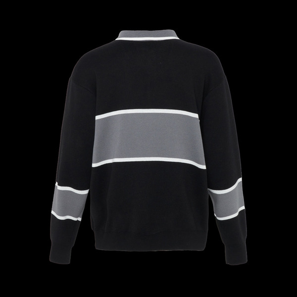 HALFZIP KNIT POLO L/S 詳細画像 Black 2