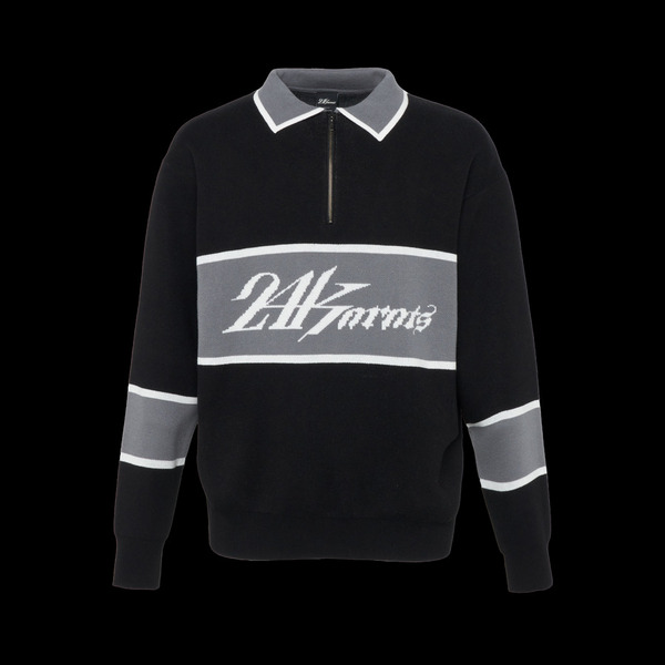 HALFZIP KNIT POLO L/S