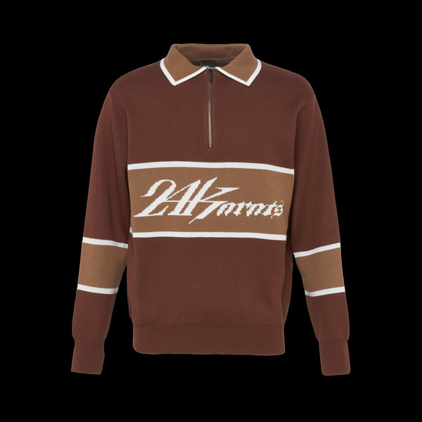 HALFZIP KNIT POLO L/S