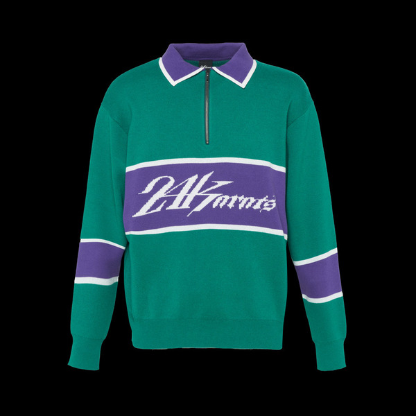 HALFZIP KNIT POLO L/S