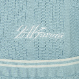SHADOW STRIPE KNIT POLO LS 詳細画像