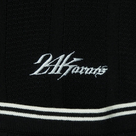 SHADOW STRIPE KNIT POLO LS 詳細画像