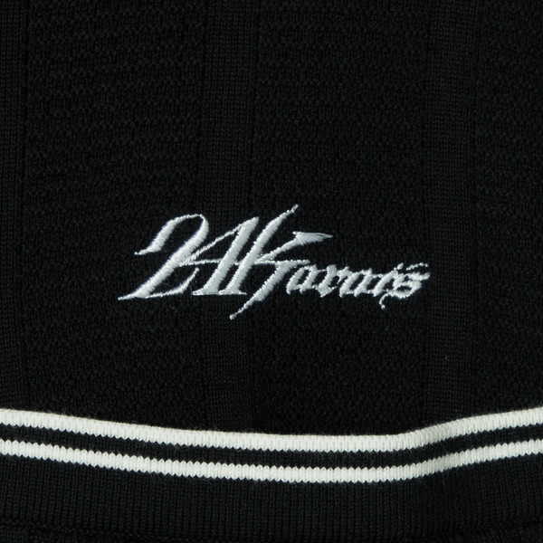 SHADOW STRIPE KNIT POLO LS 詳細画像 Blue 7