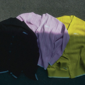 SHADOW STRIPE KNIT CARDIGAN 詳細画像