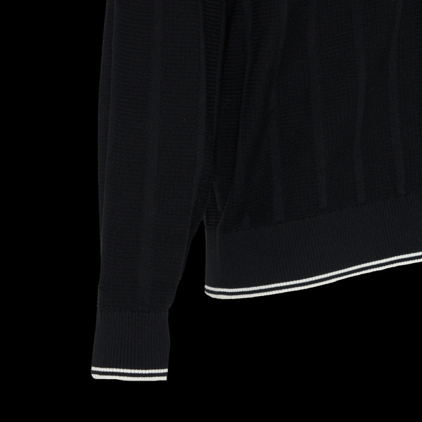 SHADOW STRIPE KNIT CARDIGAN 詳細画像 Purple 7