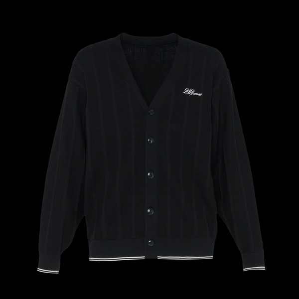 SHADOW STRIPE KNIT CARDIGAN