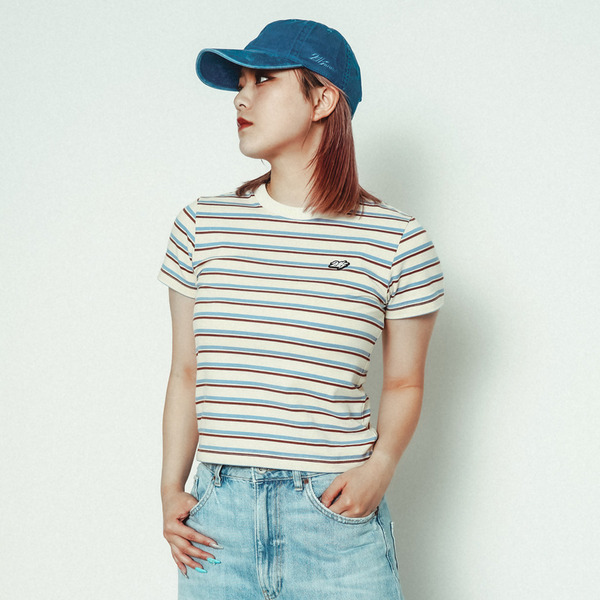 WMNS MULTI BORDER SS TEE				 				 詳細画像 Cream 9