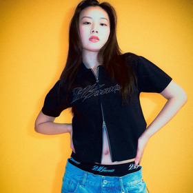 WMNS RIB FULL ZIP POLO 詳細画像
