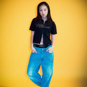 WMNS RIB FULL ZIP POLO 詳細画像