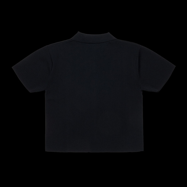 WMNS RIB FULL ZIP POLO 詳細画像 Black 1