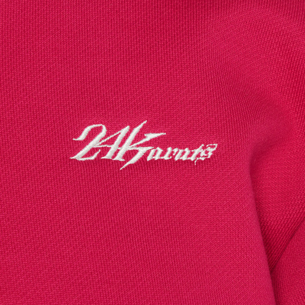 WMNS RHINESTONE LOGO ZIP HOODIE (Girls² ver) 詳細画像 Pink 4