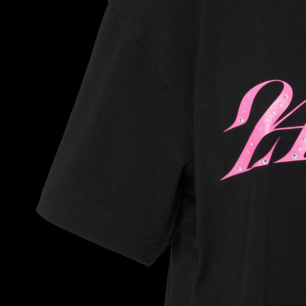 MENS RHINESTONE LOGO TEE (Girls² ver) 詳細画像 Black 2