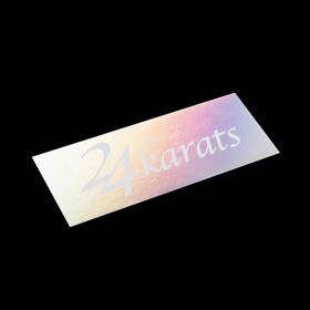 Slanted Logo Aurora Sticker 詳細画像