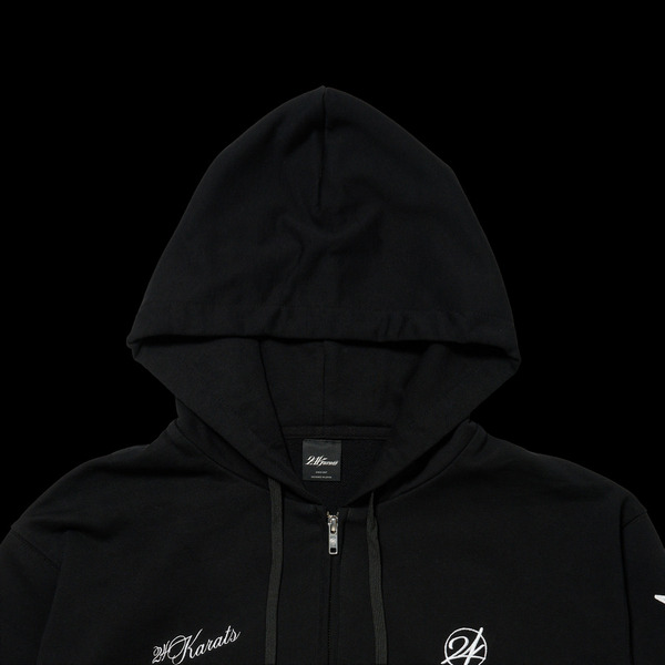 24K×THE REASON ZIP HOODIE 詳細画像 Black 2