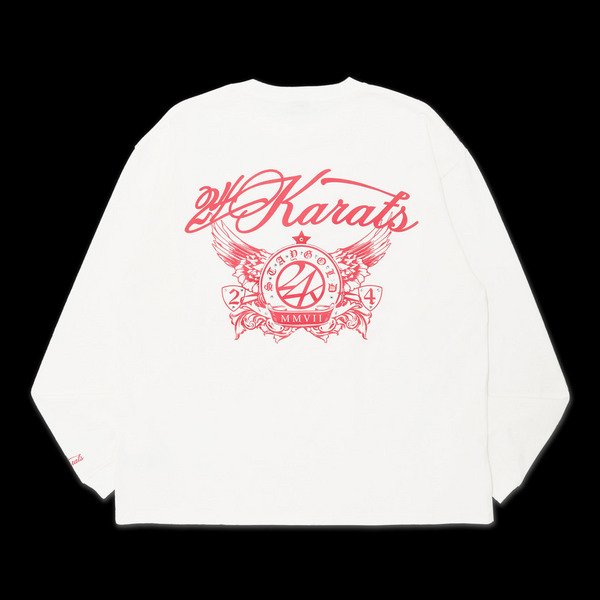 24K 19TH ANNIV. LS Tee 詳細画像 White&times;Red 1
